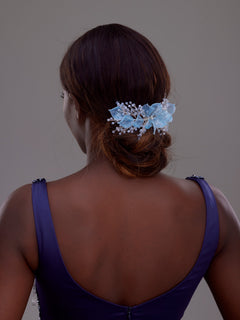 Elegant handgefertigt Kristall mit Blumen Haarkamm – Braut und besonders Anlass Haaraccessoire