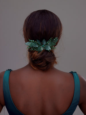 Elegant handgefertigt Kristall mit Blumen Haarkamm – Braut und besonders Anlass Haaraccessoire