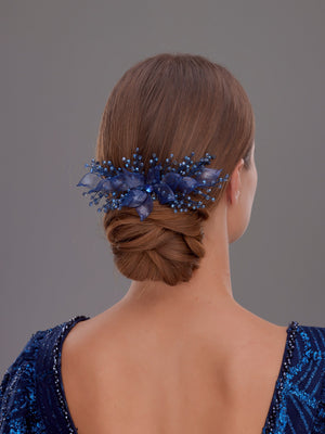 Elegant handgefertigt Kristall mit Blumen Haarkamm – Braut und besonders Anlass Haaraccessoire