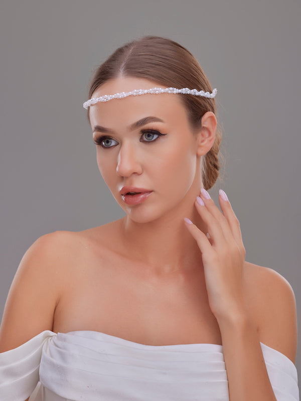 Minimalistisch Perle Braut Stirnband – Eleganz und Schlichtheit Kombination