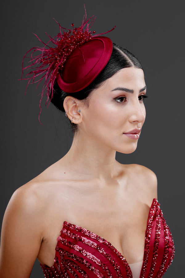 Vintage im französischen Stil Hut – Netz-Tüll elegant mit Details Design