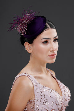 Vintage im französischen Stil Hut – Netz-Tüll elegant mit Details Design