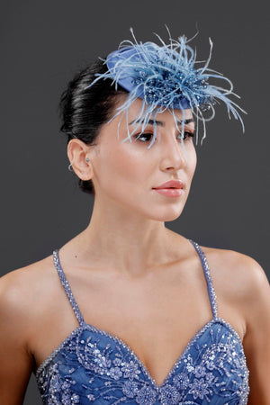 Vintage im französischen Stil Hut – Netz-Tüll elegant mit Details Design