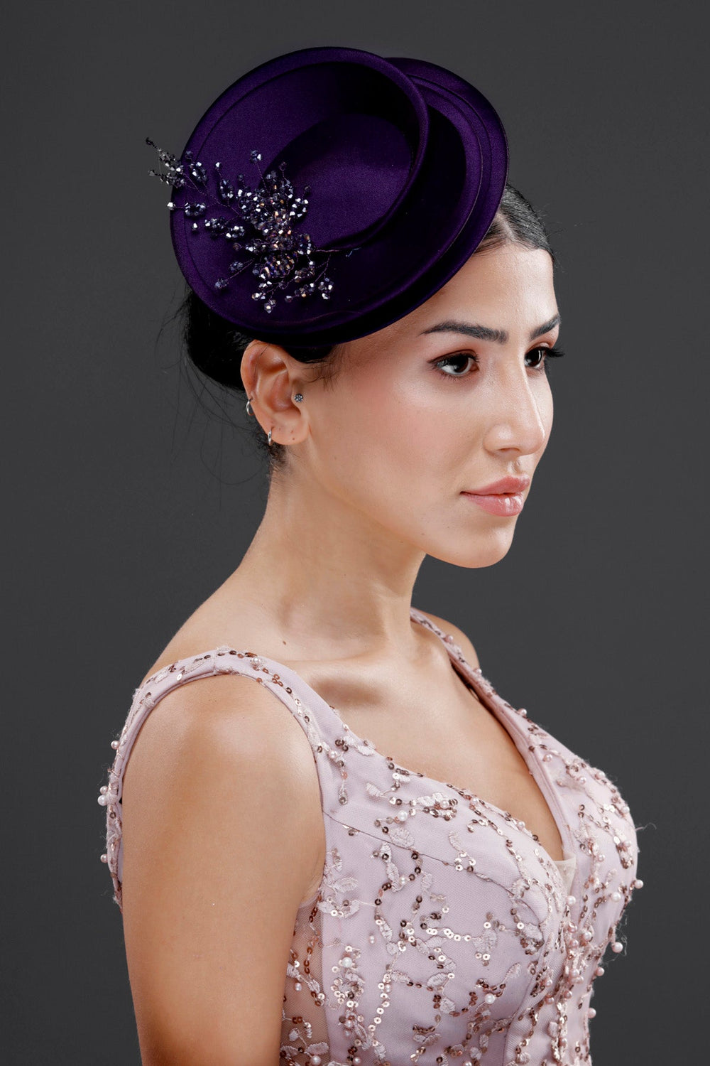 Vintage im französischen Stil Voilette-Hut – mit Netzdetail elegant Braut Accessoire