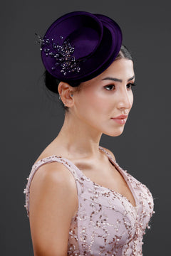 Vintage im französischen Stil Voilette-Hut – mit Netzdetail elegant Braut Accessoire