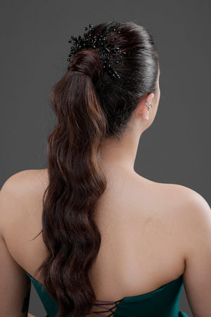 Kristall mit Zweigen Haaraccessoire – elegant & funkelnd Braut Haarspange