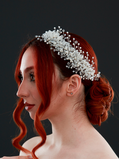 Kristall und Perlen mit Details Braut-Haaraccessoire