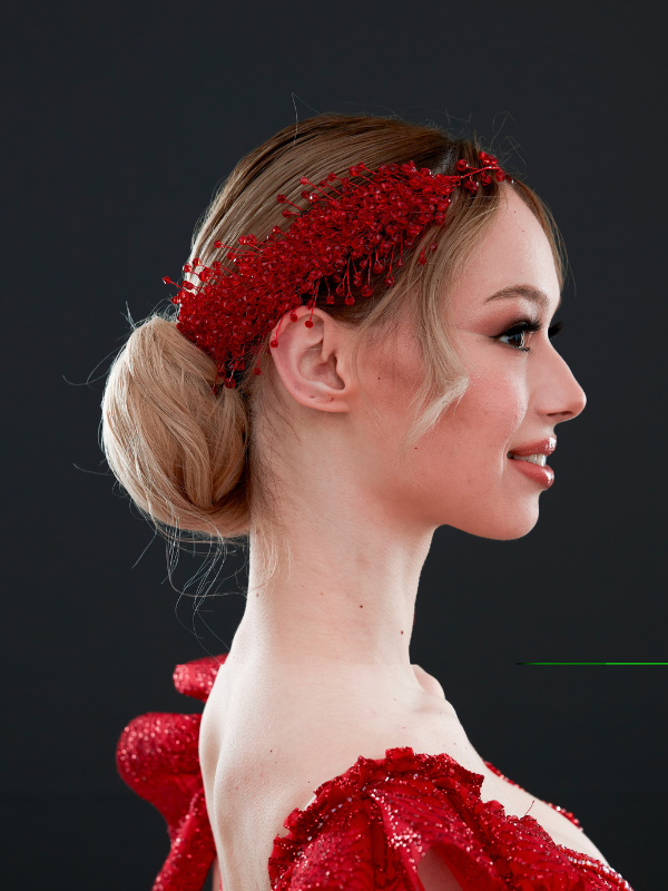 Kristall und Perlen mit Details Braut-Haaraccessoire