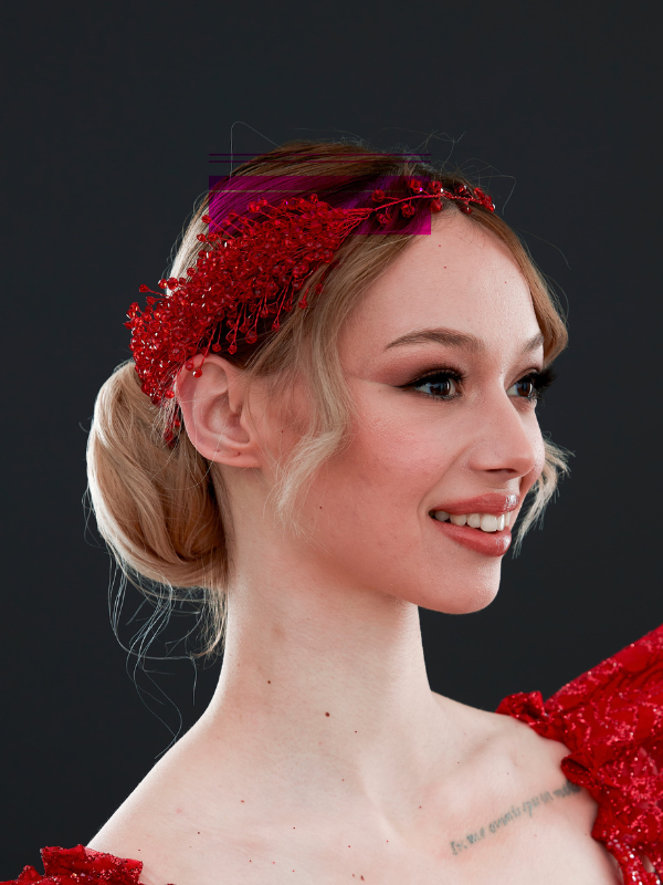 Kristall und Perlen mit Details Braut-Haaraccessoire