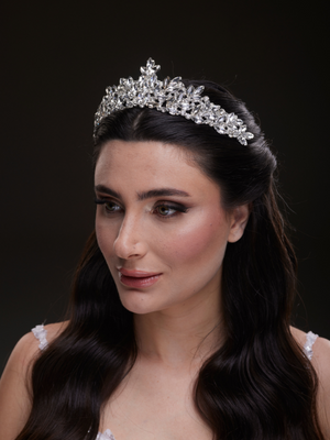 Mit Kristallsteinen bezaubernd Brautkrone funkelnd Hochzeits-Haaraccessoire
