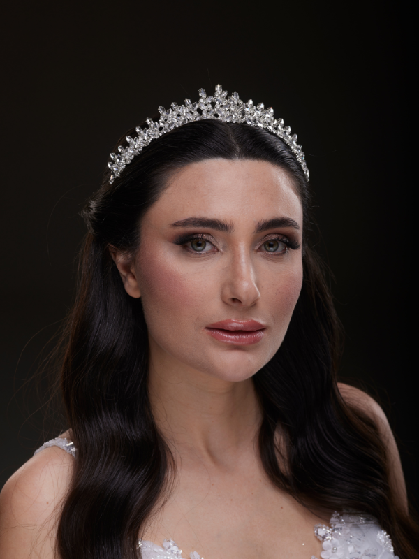 Mit Kristallsteinen elegant Brautkrone funkelnd Hochzeits-Haaraccessoire
