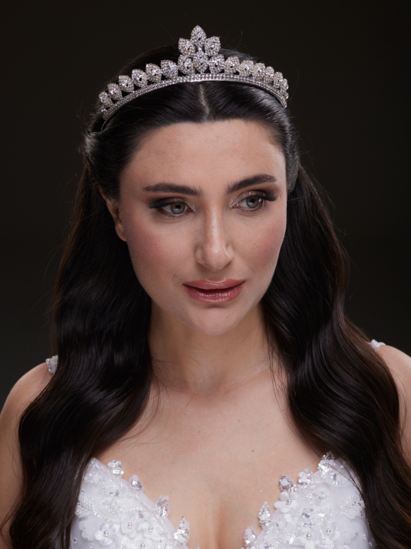 Mit Kristallsteinen elegant Brautkrone funkelnd Königinnen Modell Hochzeits-Haaraccessoire