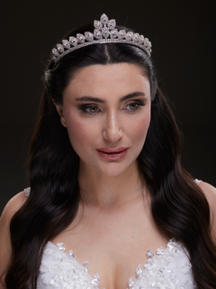 Mit Kristallsteinen elegant Brautkrone funkelnd Königinnen Modell Hochzeits-Haaraccessoire