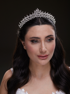 Mit Kristallsteinen elegant Brautkrone funkelnd Hochzeits-Haaraccessoire