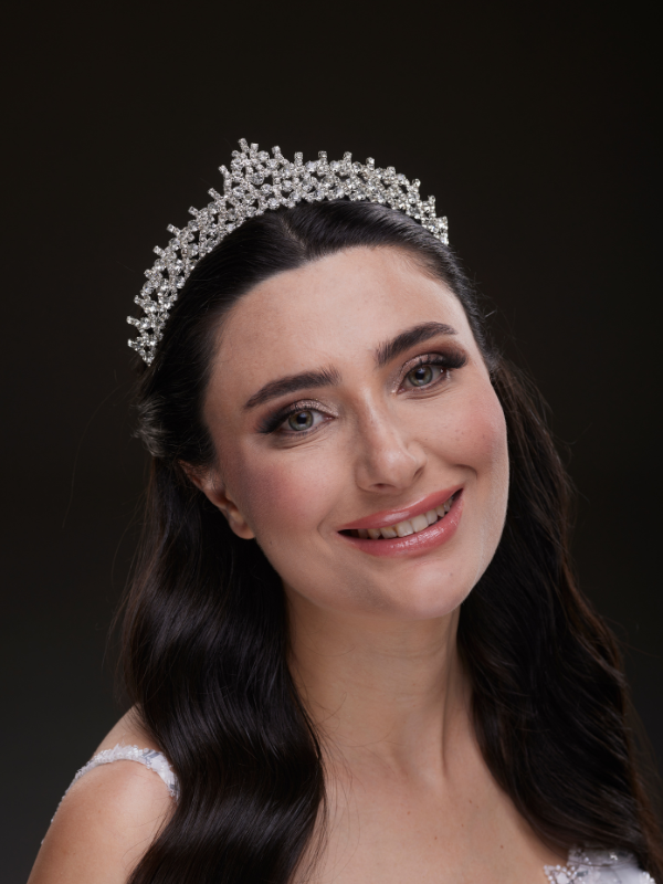 Mit Kristallsteinen elegant Brautkrone funkelnd Hochzeits-Haaraccessoire